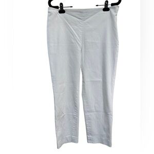 ST. John White crop straight leg loose fit pants